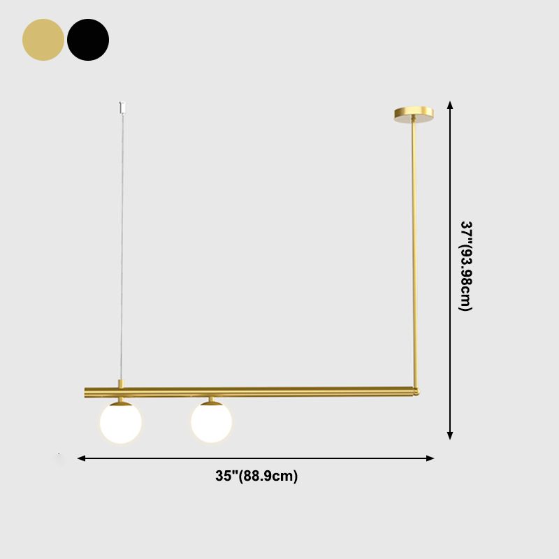 Moderne Stil sphärischer Anhänger Lichter weiße Glashängeanhänger Lichter