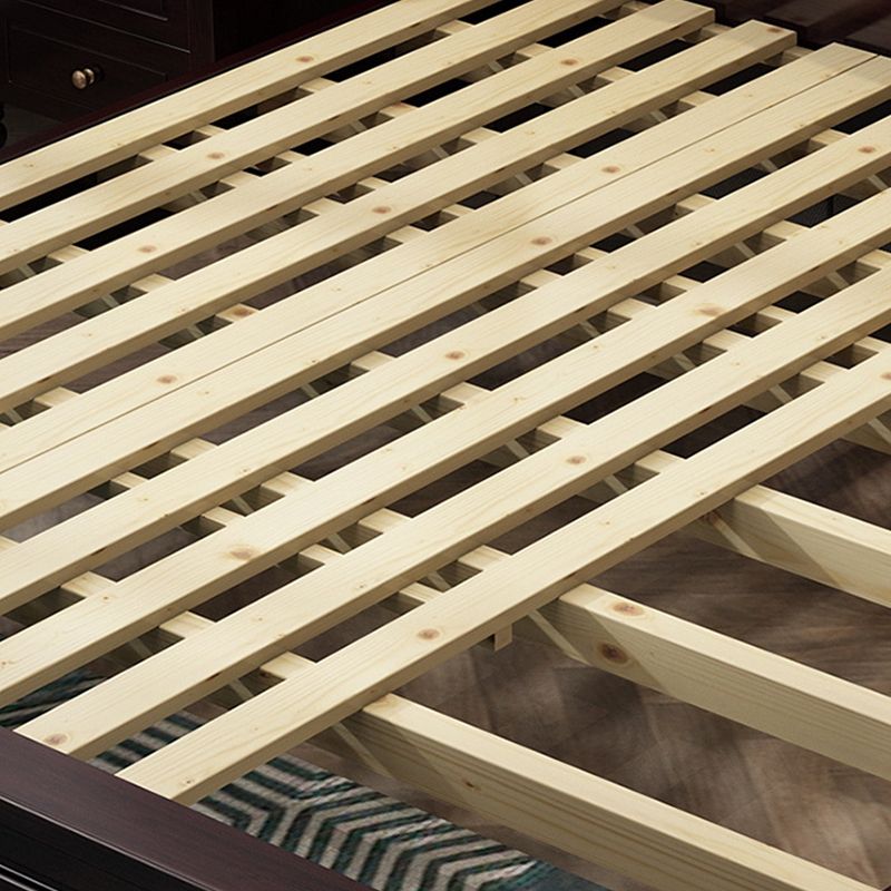 Victorian Standard Bed with Nailhead Trim and Button-tufted Headboard