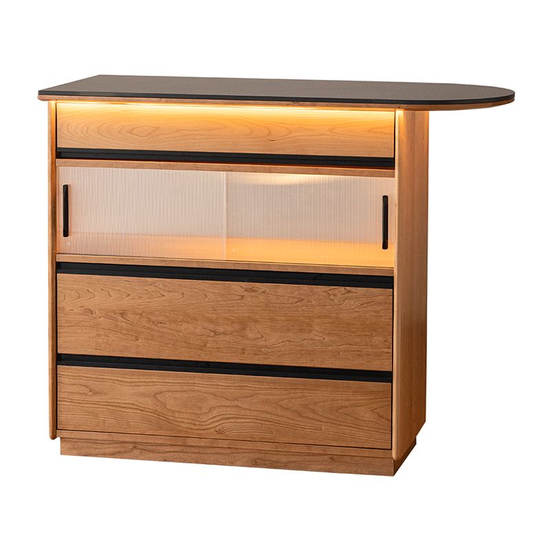 Stone Top Bar Dining Table Free Form Bar Table with Storage Base