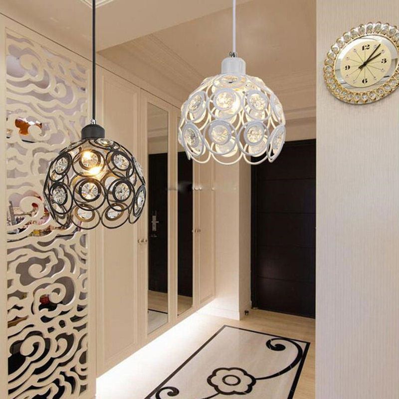 Accoglienza a ciondolo a ciondolo Globe Simplicity Crystal Crystal Dinning Room a sospensione Luce a sospensione