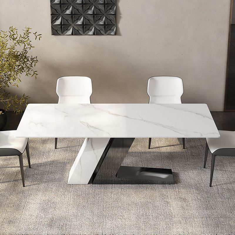 Modern Style 1/3/4/5/7 Pieces Dining Sintered Stone Dining Table Set for Kitchen