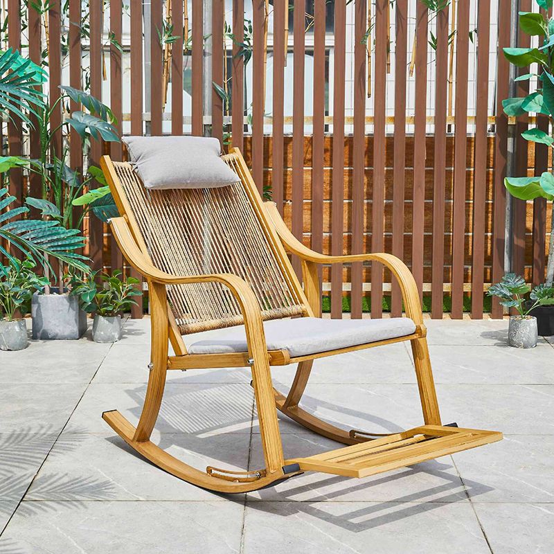 Modern Style Natural Rattan Rocking Chair Indoor Sofa Rocking Chair