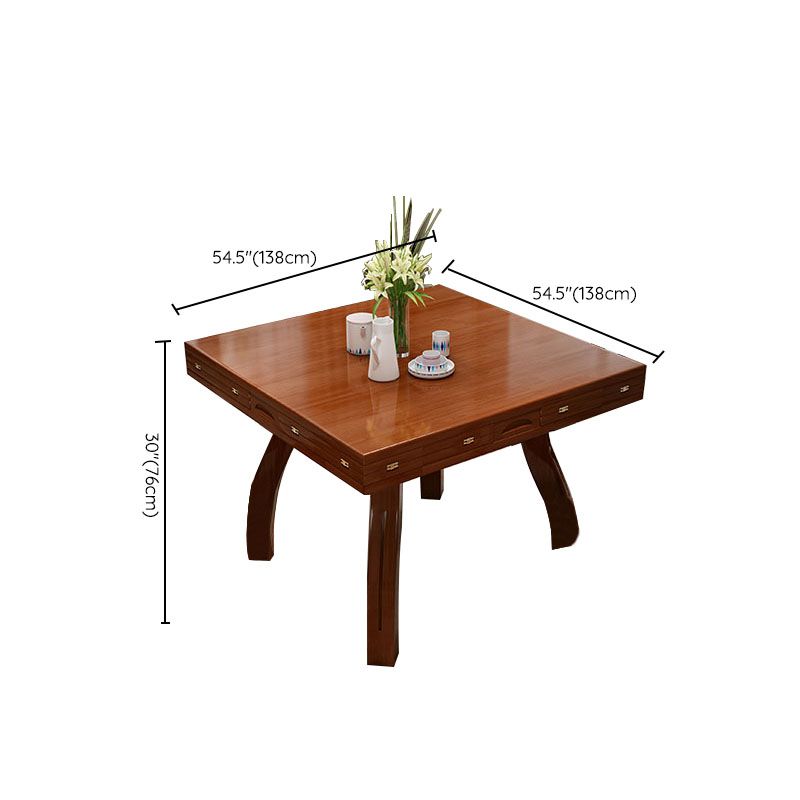 Solid Wood Dining Table Extendable Dining Table for Dining Room