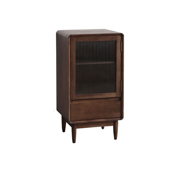15.75" W Glass 1 - Door and 1 - Drawer Accent Chest, Dover Wood Chest