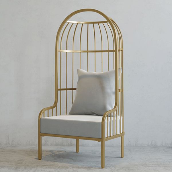 Glam Fabric Arms Included with Pillow Basic Four Leg Accent Armchair