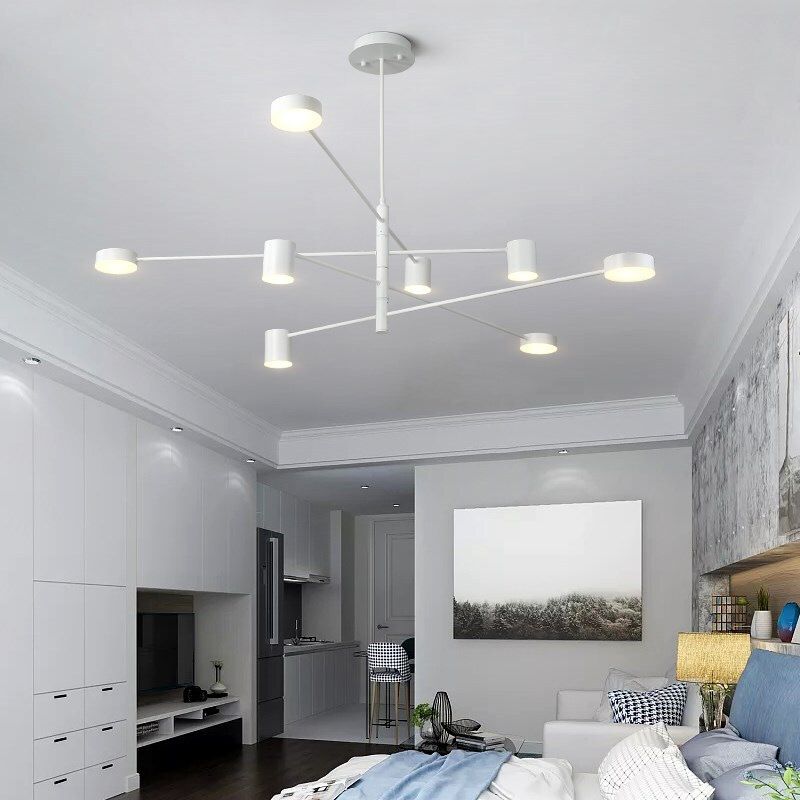 Lampadario a soffitto a soffitto starburst lampada a soffitto sospeso in metallo per soggiorno