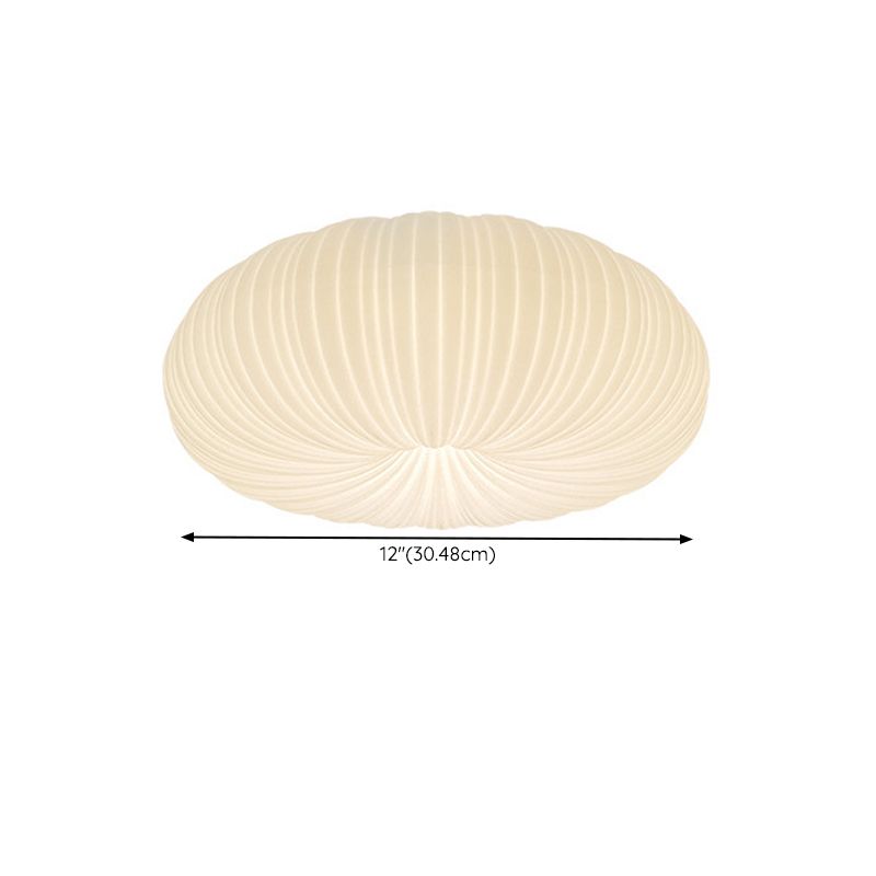 LED Flush Mount Lighting Contemporary White Shaded Ceiling Light for Home