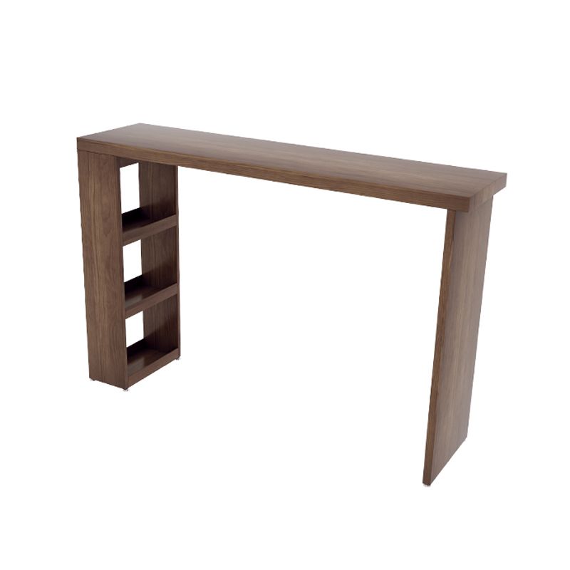 Modern Rectangle Bar Table Set 1/3 Pcs Solid Wood Bar Table and Stools