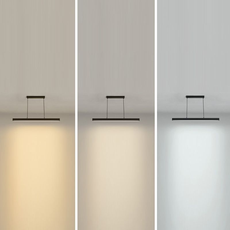 LED Kitchen Island Lighting Contemporary Black/White Ceiling Light for Home