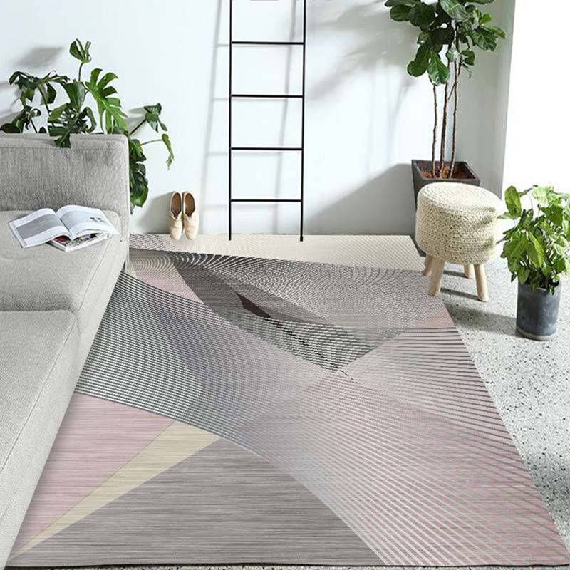 Western Geo Printed Rug Multicolor Synthetics Indoor Rug Machine Washable Anti-Slip Backing Carpet for Room