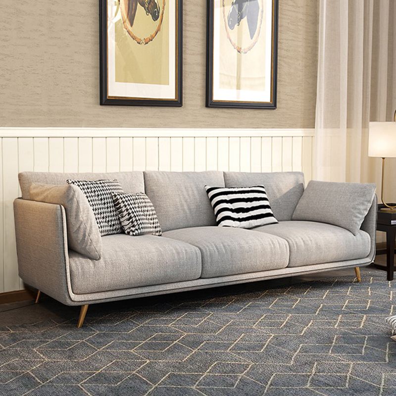 Contemporary Fabric Living Room Pillow Top Arm Pillows Seating