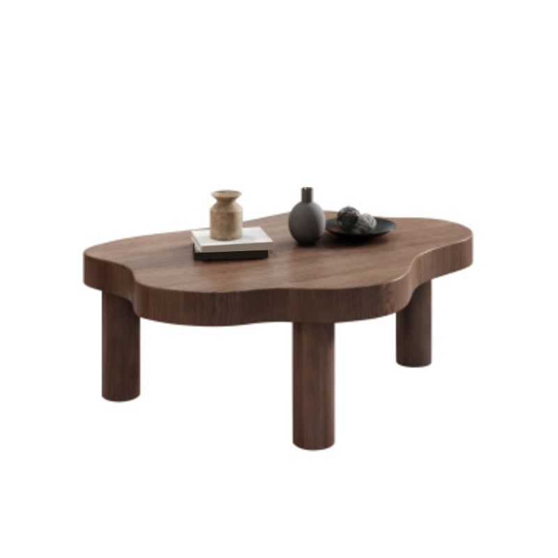 Nordic Coffee Table 3 Legs Solid Wood Geometric Single Coffee Table