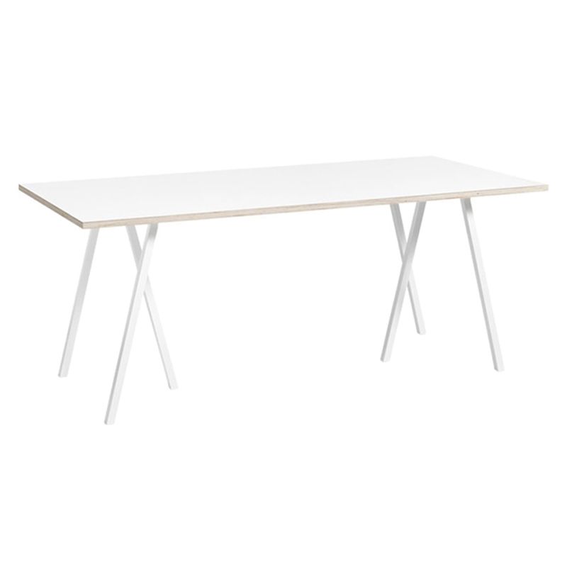 Simple Standard Sintered Stone Top Dining Table Rectangle Shape Dining Table with 6 Legs Base