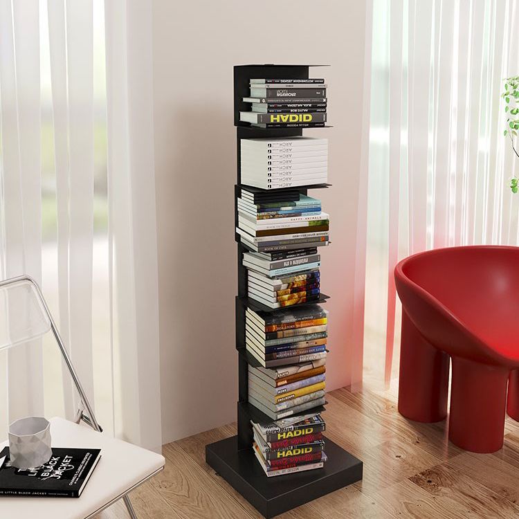 Invisible Bookshelf Open Back Contemporary Style Bookcase for Home and Office
