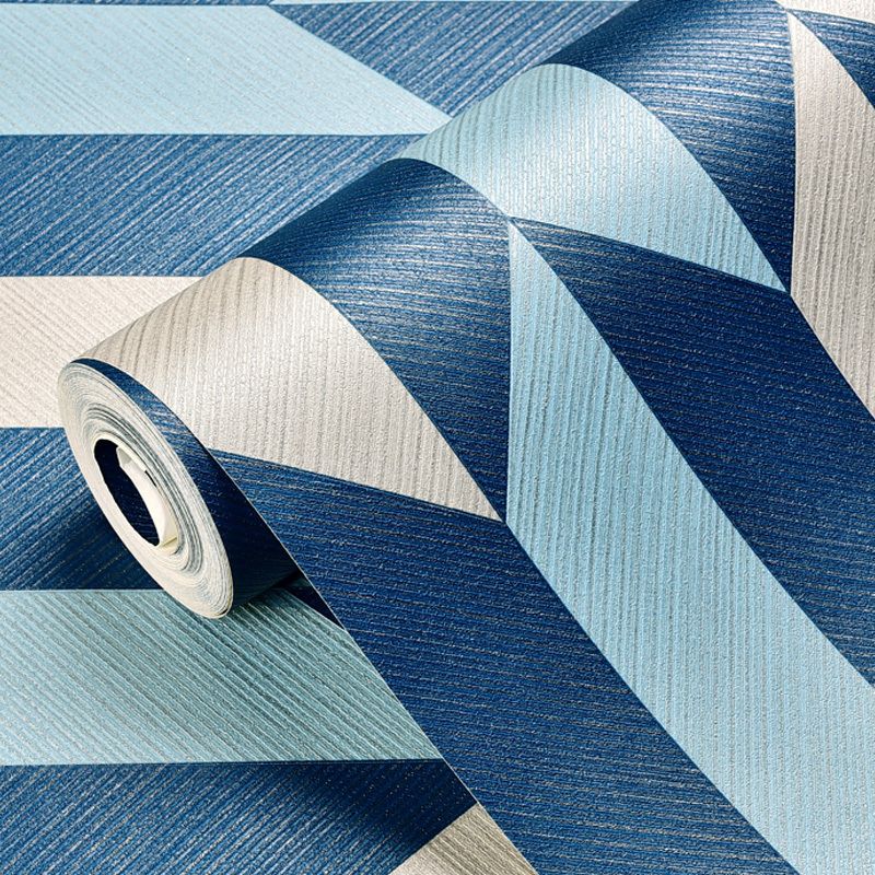 Color-Block Geometric Wallpaper Roll Mid-Century Washable Dining Room Wall Decor