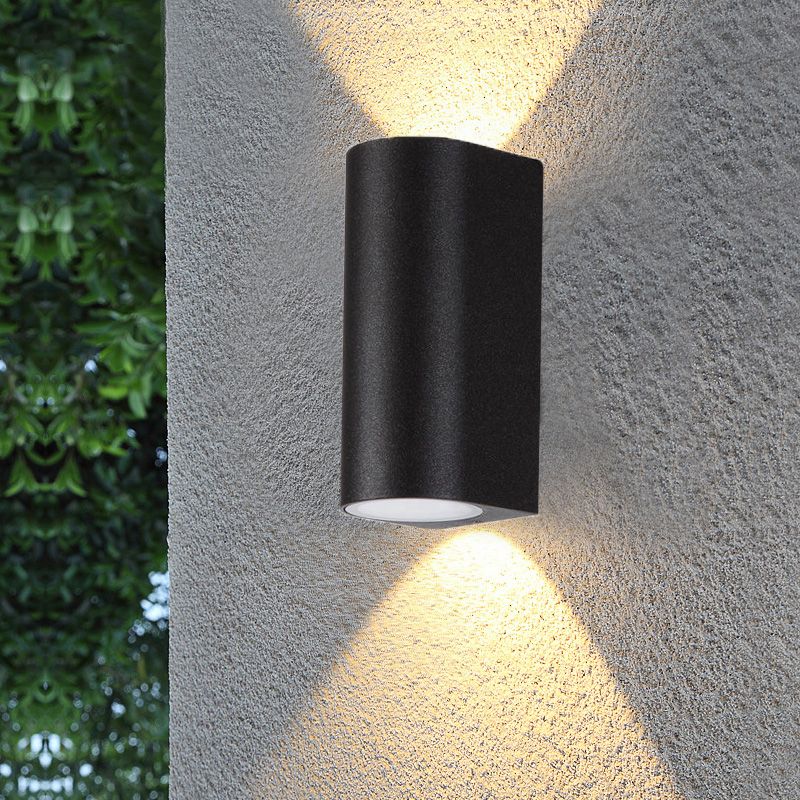 Modern Minimalist Style Cylinder Up and Down LED Wall Sconce Metal Wall Mounted Lamps