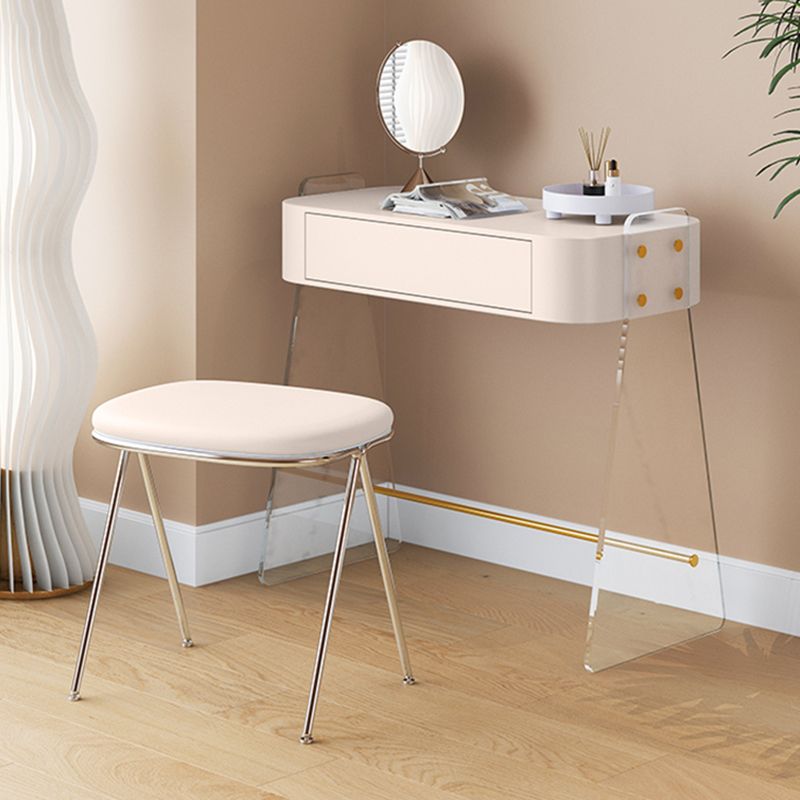 Contemporary Vanity Set with 1 Storage Drawer Wooden Make-up Vanity
