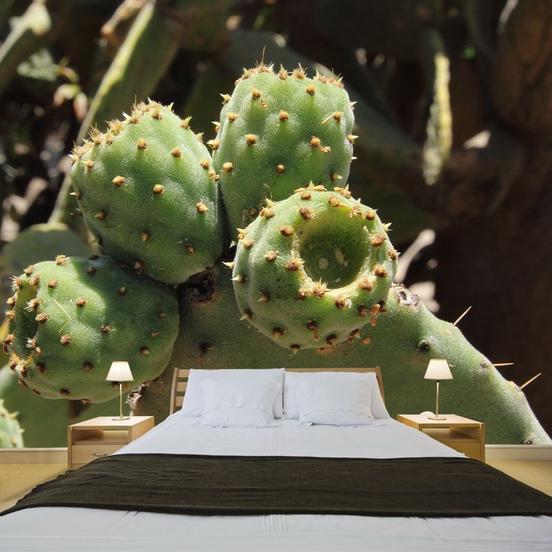 Cactus Mural Wallpaper for Living Room Bedroom Wall Decor, Waterproofing