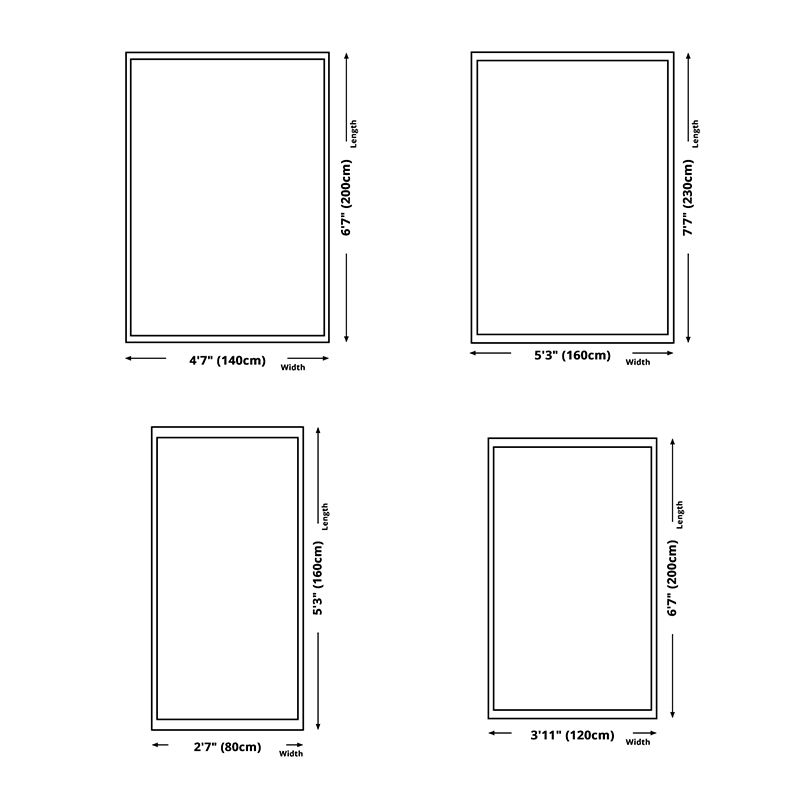 Minimalist Rug Modern Abstract Pattern Carpet Polyester Stain Resistant Area Rug for Living Room