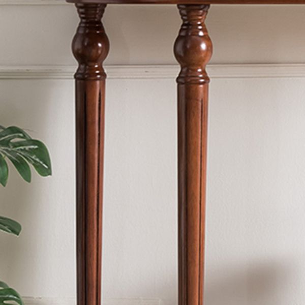 Mid-Century Modern Console Table Wooden Accent Table for Hall