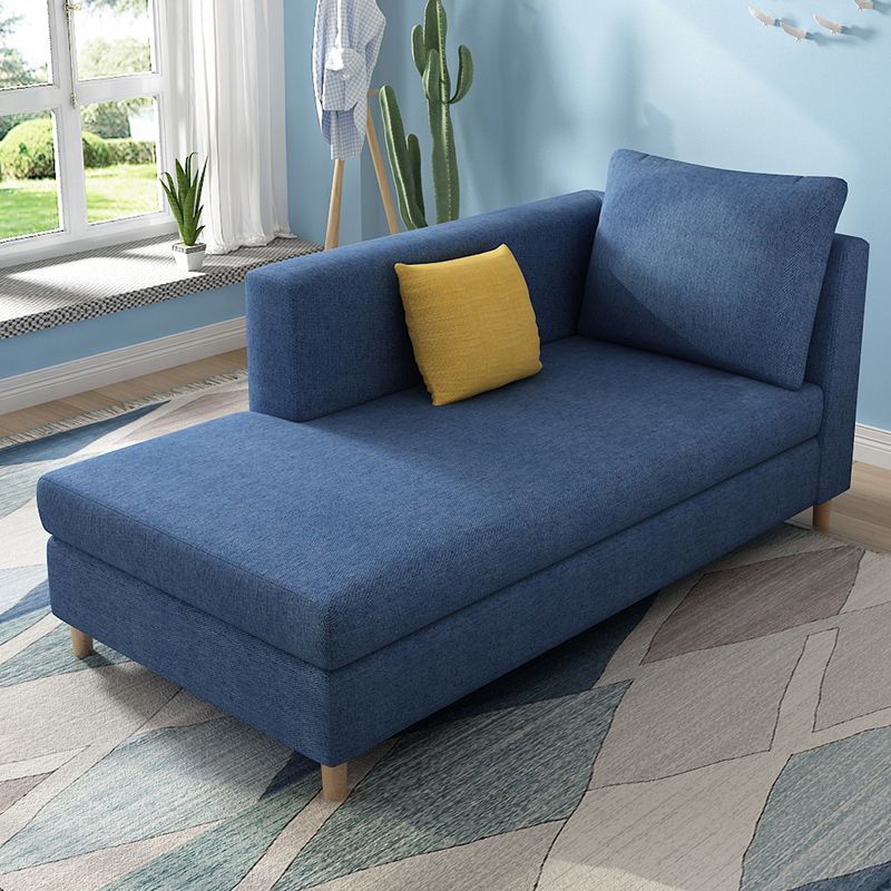 Nordic Recessed Arms Chaise Lounge with Cushioned for Bedroom and Living Room