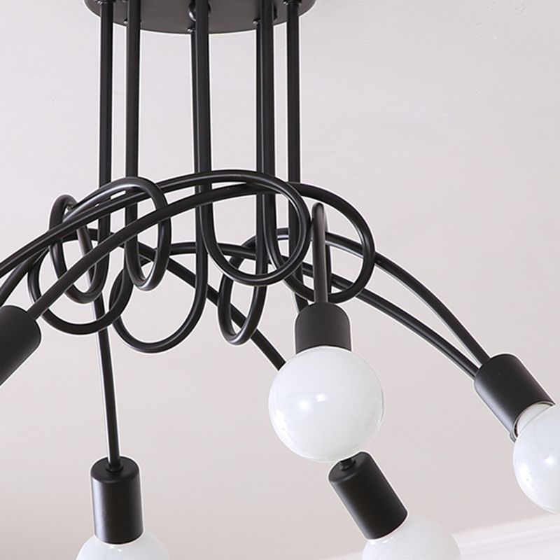 Industrial Ceiling Light Colorful Flush Mount Light Fixture for Sitting Room