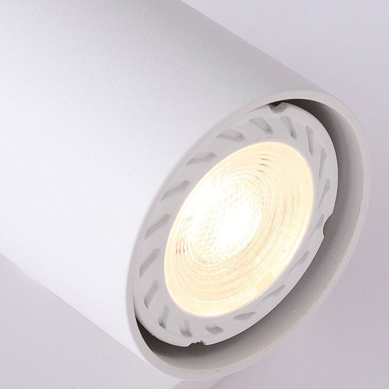 Modern Simple Aluminum Wall Light Rotatable Cylinder Shape Wall Lamp for Living Room