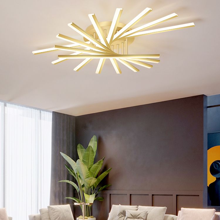 Luces de techo montados con rubor Sputnik LED Simplicidad de iluminación para dormitorio