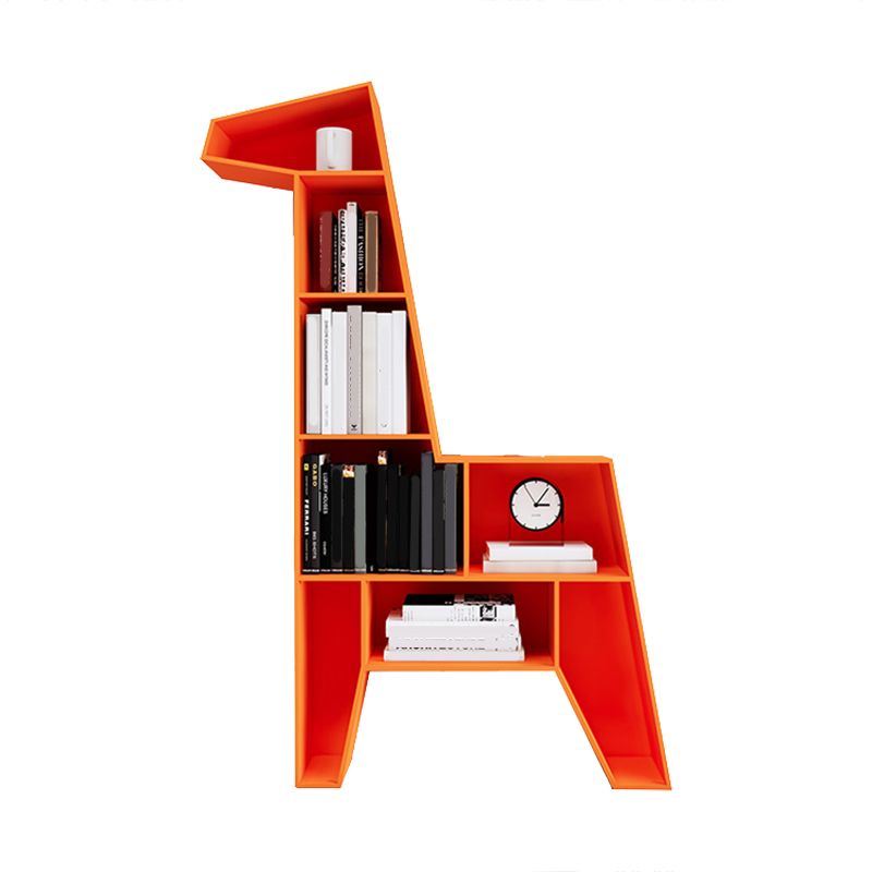 Scandinavian Closed Back Bookshelf Freestanding Metal Book Shelf
