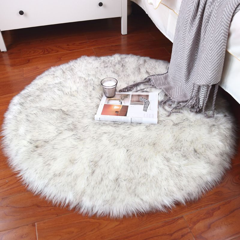 Pink Bedroom Area Rug Plush Orlon Area Carpet Solid Color Easy Care Rug
