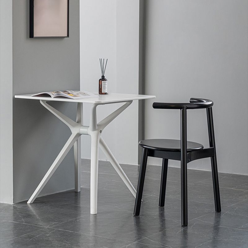 Sillas contemporáneas que cenan las sillas laterales abiertas sin brazos con las piernas del metal para la cocina