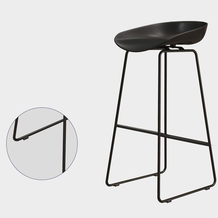 Taburete de bar de hierro de estilo moderno con reposapiés, taburete de bar Bristol para cocina