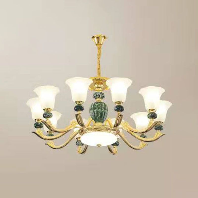 Lámpara colgante de gloria de vidrio esmerilado mínimo de lámpara de lámpara mínima para sala de estar