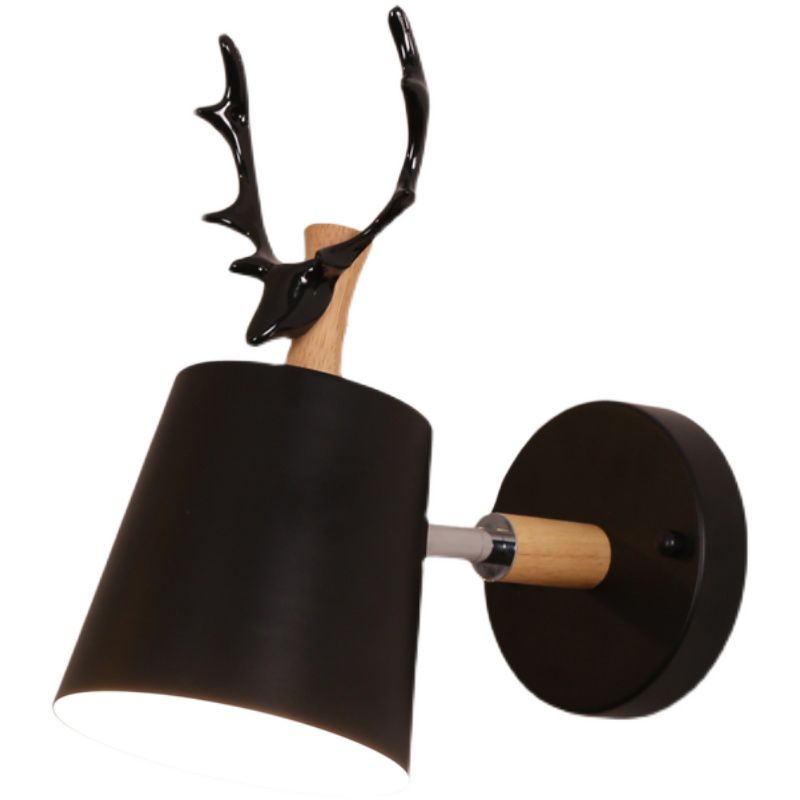 1-Light Tapered Wall Light Sconce Modern Style Metal Wall Lighting