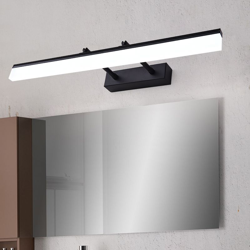 Lampada rettangolare per la lampada con applique del bagno in metallo a muro moderno lampada