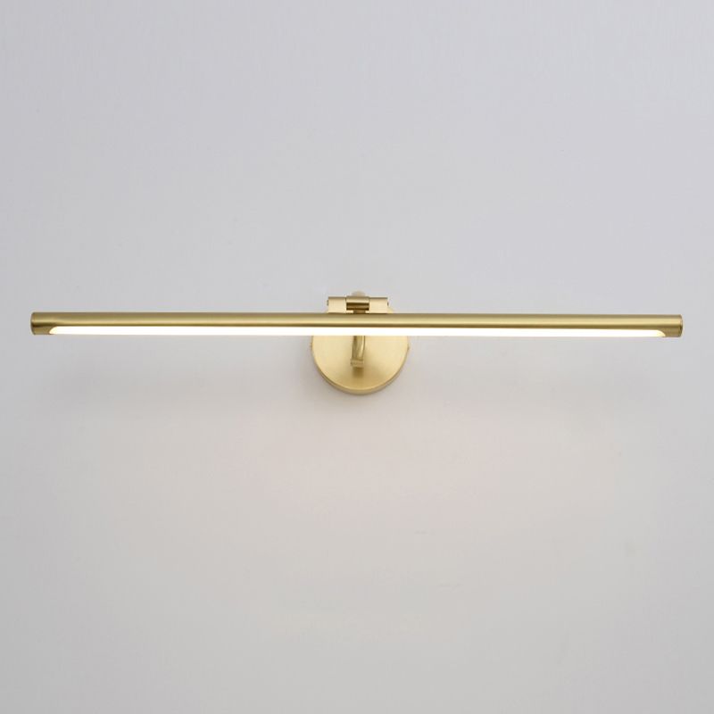 LED Copper Mirror Front Light Modern Vanity Light with Acrylic Shade for Bathroom