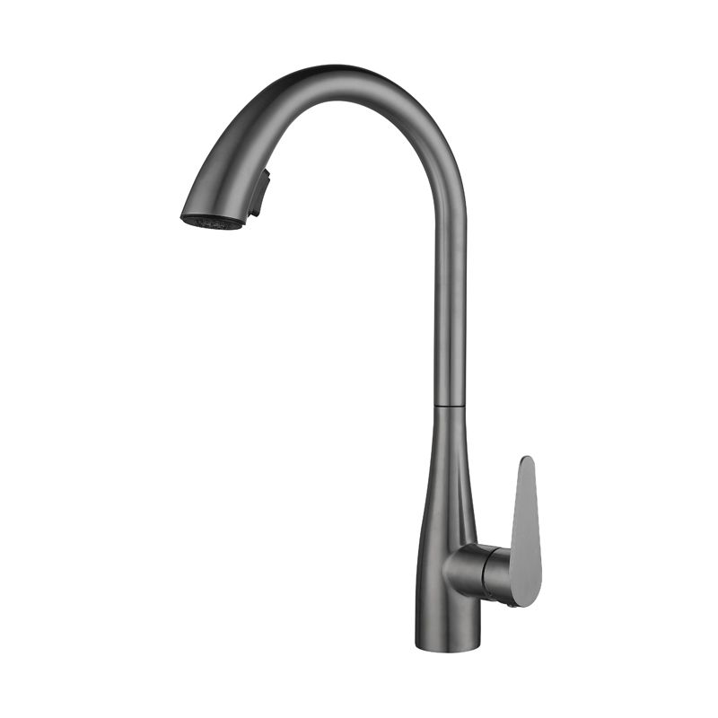 Touch Sensor Standard Kitchen Faucet Swivel Spout with Pull Down Sprayer