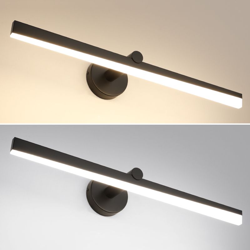 Minimalismo a 1 luce a parete a parete a parete melanza di luce a parete lineare per bagno