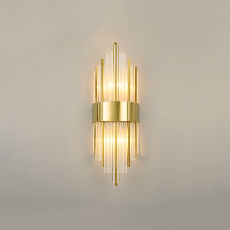 Kristal gearceerde muur sconce verlichting hedendaagse stijl muur gemonteerd verlichtingsarmatuur