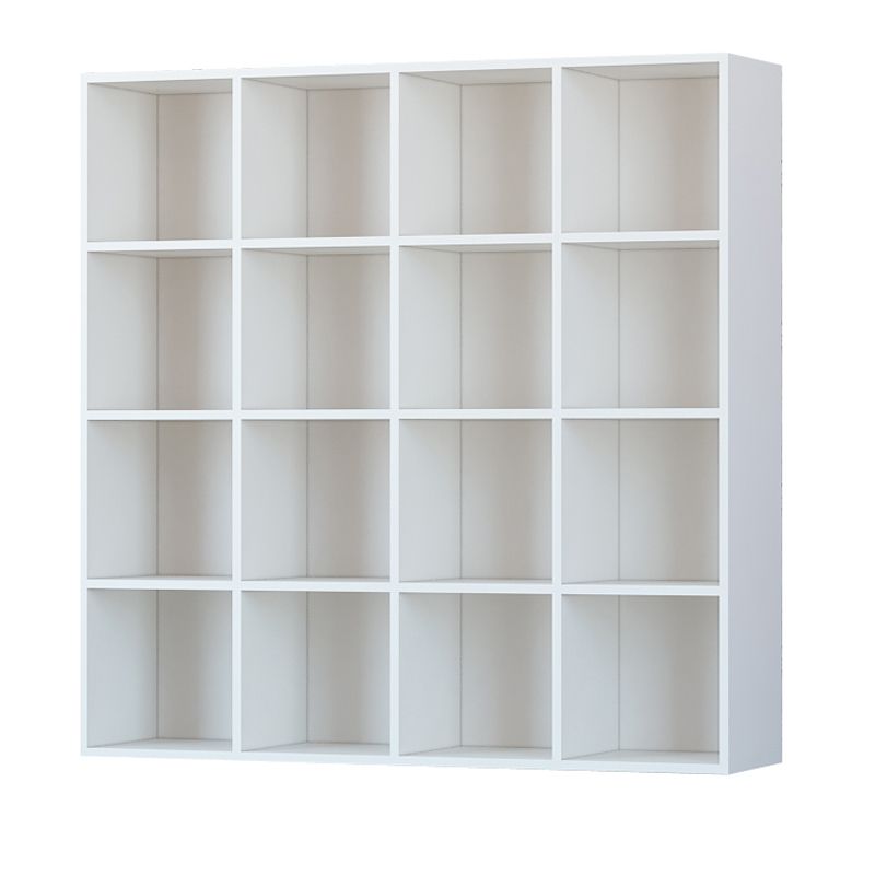 Closed Back Standard Bookcase Contemporary Engineered Wood Bookshelf