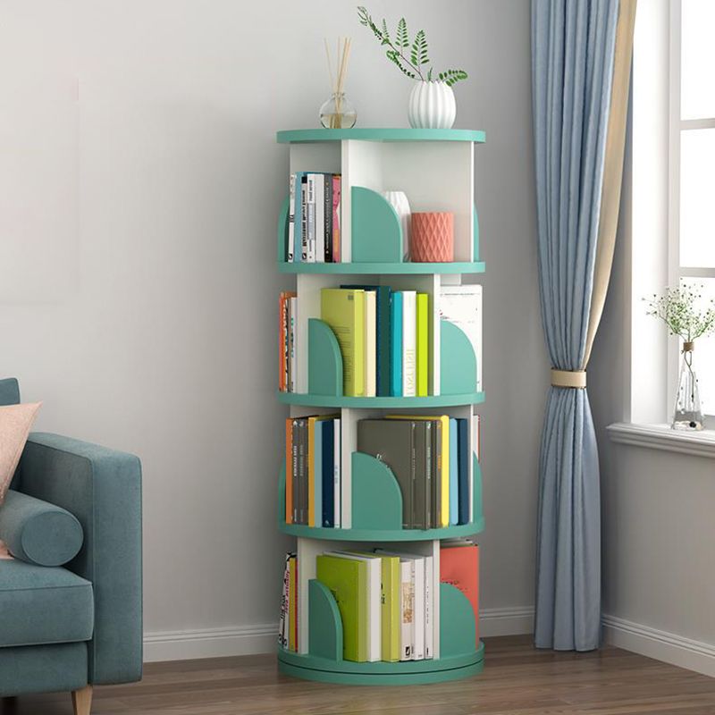 Contemporary Bookcase Vertical Engineered Wood Book Shelf for Study Room