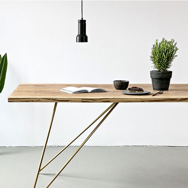 Traditional Luxury Rectangle Furniture Pine Solid Wood Dining Side Table