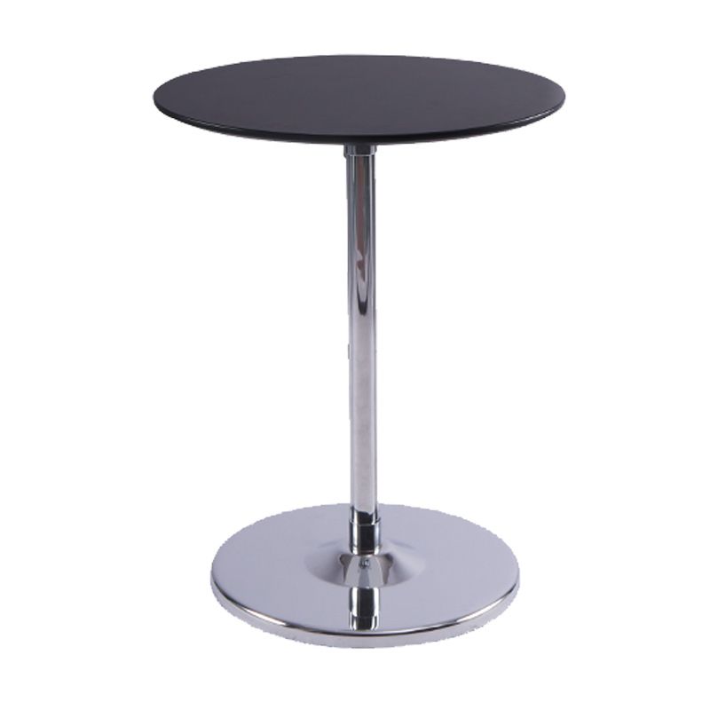 Contemporary Pedestal End Table Round Side End Table for Living Room