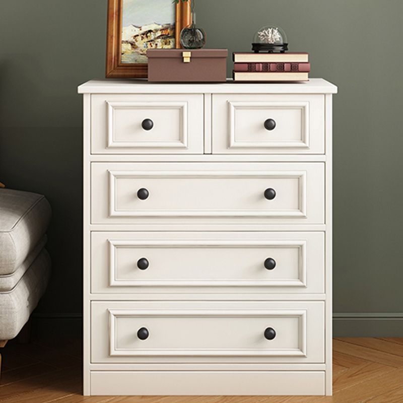 American Traditional Vertical Lingerie Chest Wood Storage Chest for Bedroom