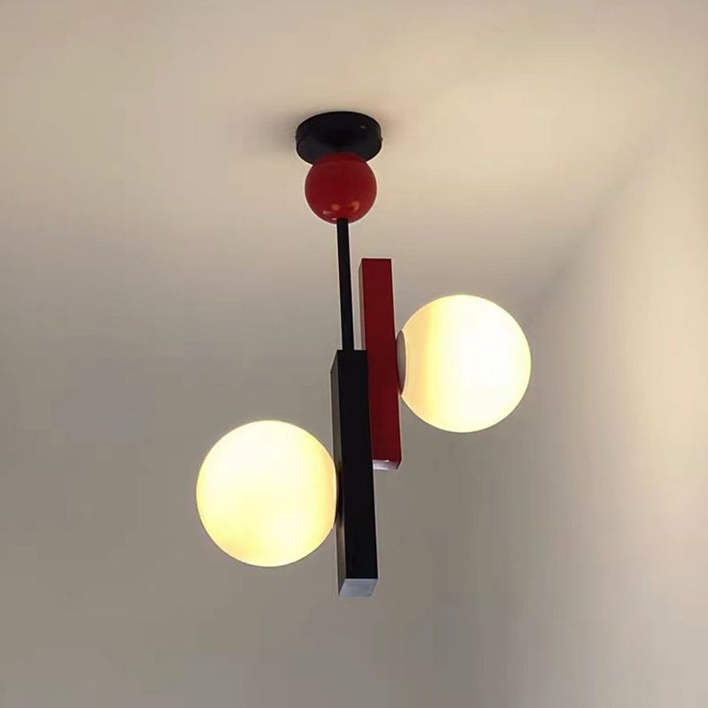 Pendentif en forme de globe coloré