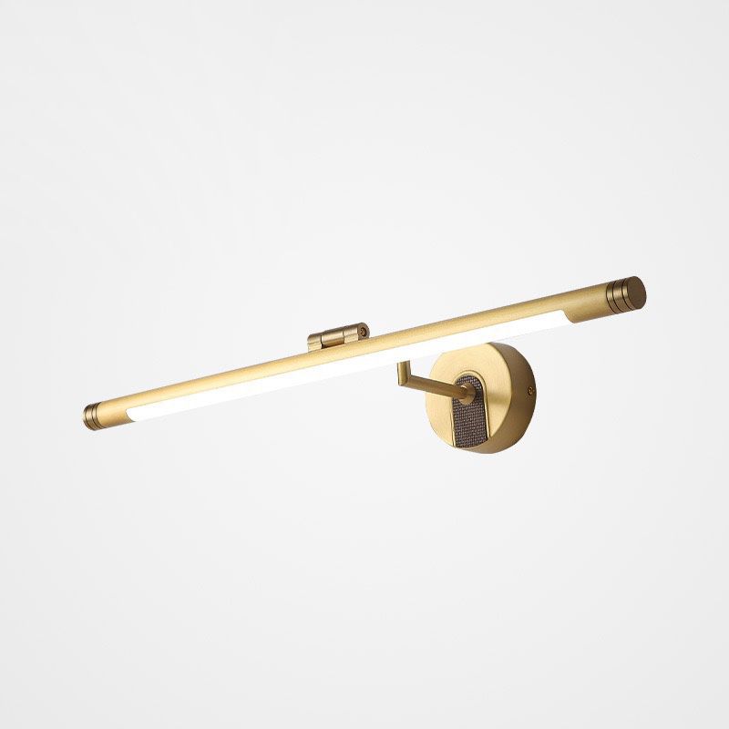 Modern Style Strip Shape Wall Sconce Metal 1 Light Sconce Light for Bathroom