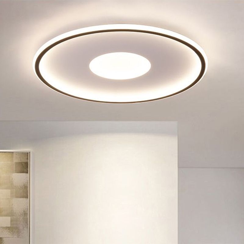 Acrylic Extra-Thin Round LED Flush Mount Modern Flushmount Ceiling Light for Living Room