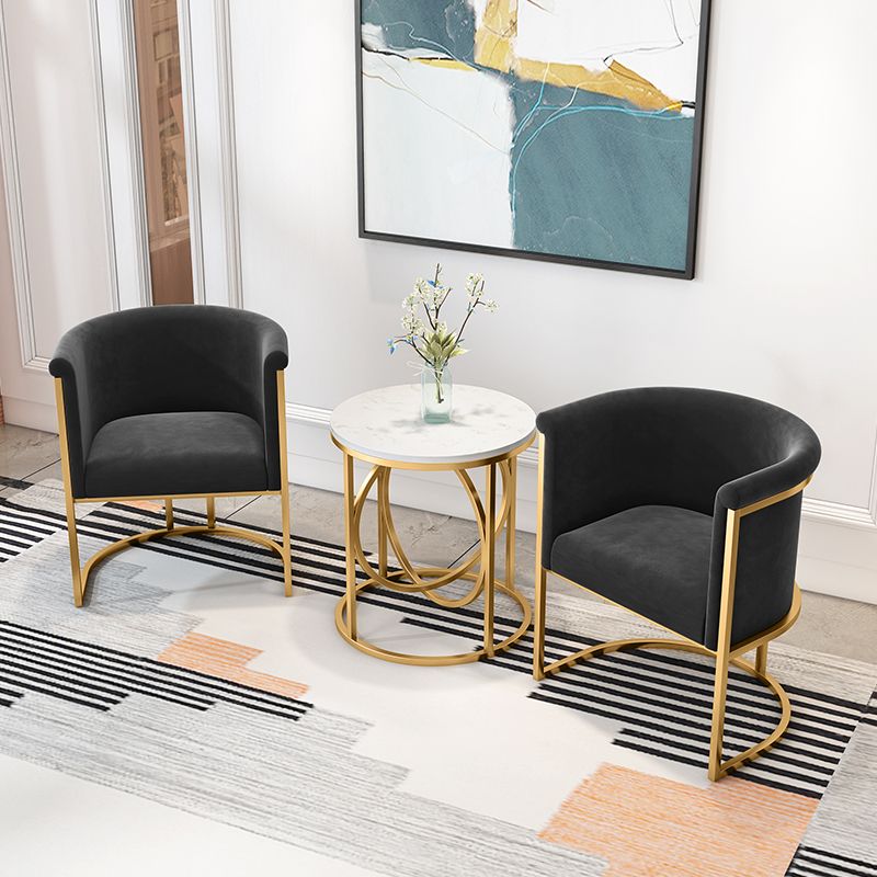Chaises sans accoudoirs rembourrées de style scandinave, chaises latérales à dossier solide pour la maison