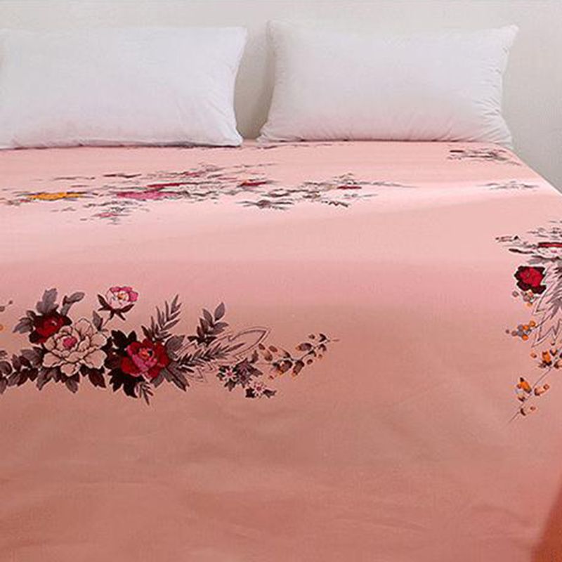 Sheet Set Cotton Floral Printed Super Soft Wrinkle Resistant Breathable Bed Sheet Set