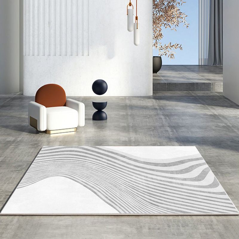 Block Rug Indoor Rug Machine Washable Stain Resistant Non-Slip Backing Rug for Living Room